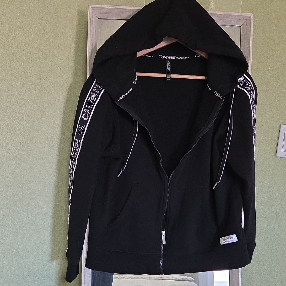 Calvin Klein Black Zip-Up Hoodie